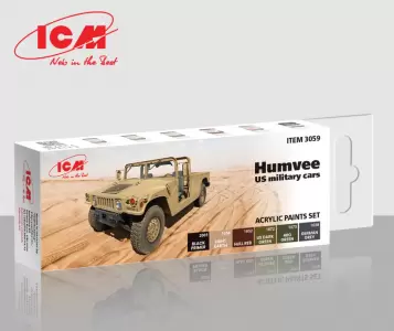 ICM-3059 Acrylic paint set for Humvee