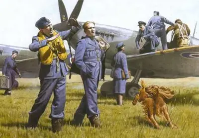 Brytyjscy piloci i personel naziemny RAF