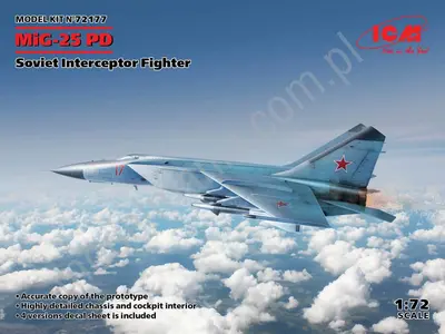 Sowiecki myśliwiec przechwytujący MiG-25 PD Foxbat