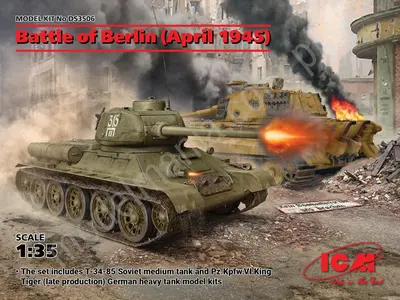 Bitwa o Berlin 1945 - T-34/85 i PzKpfW VI King Tiger II
