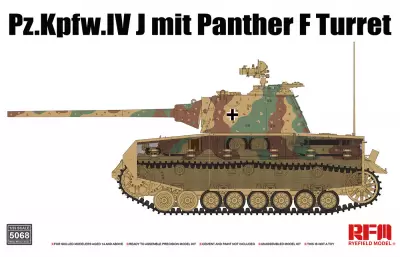 Niemiecki czołg średni PzKpfw IV Ausf J z wieżą od Panther F