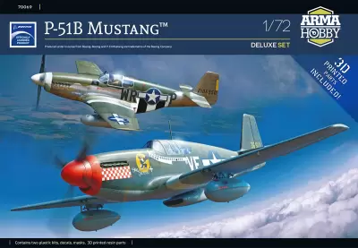 Arma Hobby 70069 P-51B Mustang Deluxe Set
