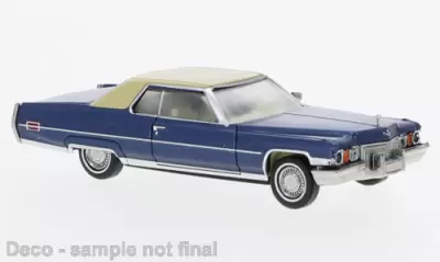 Cadillac Coupe deVille metaliczny niebieski, beżowy, 1972
