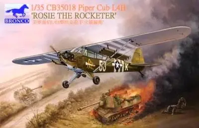 Amerykański szturmowiec rakietowy Piper Cub L4H "Rosie The Rocketeer"