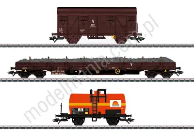 Zestaw 3 wagonów towarowych „Colas Rail”
