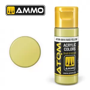 Farba akrylowa 20 ml ATOM COLOR: Faded Yellow