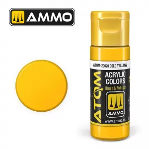 Farba akrylowa 20 ml ATOM COLOR: Gold Yellow