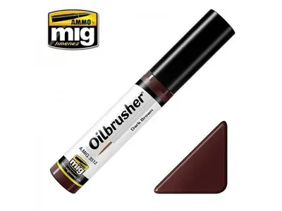 Farba olejna Oilbrusher Ammo Mig - Dark Brown