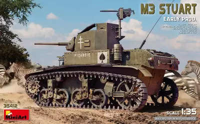 Francuski czołg lekki M3 Stuart, wersja wczesna