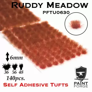 Kępy traw - Ruddy Meadow 6mm / 140szt.