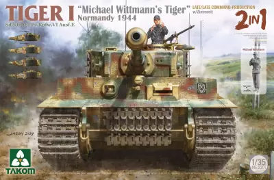 Niemiecki czołg ciężki PzKpfW VI Tiger, dowódczy-późny, Michael Wittmann, Normandia 1944