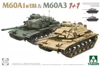 Amerykańskie czołgi MBT M60A1 z pancerzem reaktywm i M60A3