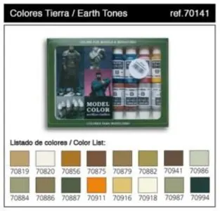Model Color Zestaw 16 farb - Earth Tones