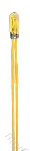 Żółte żarówki T3 / 4, Ø 2,3 mm, 12 V, 50 mA, 2 przewody, 2 sztuki