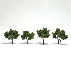 Zestaw drzew - kolor jasnozielony 10.16-12.7cm / 3 szt