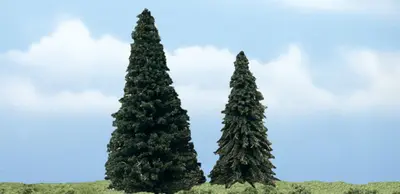 Zestaw drzew - Wiecznie zielone drzewo 10.1/13.3cm / 2 szt